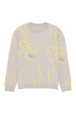 Lacy Bow Knitted Sweater