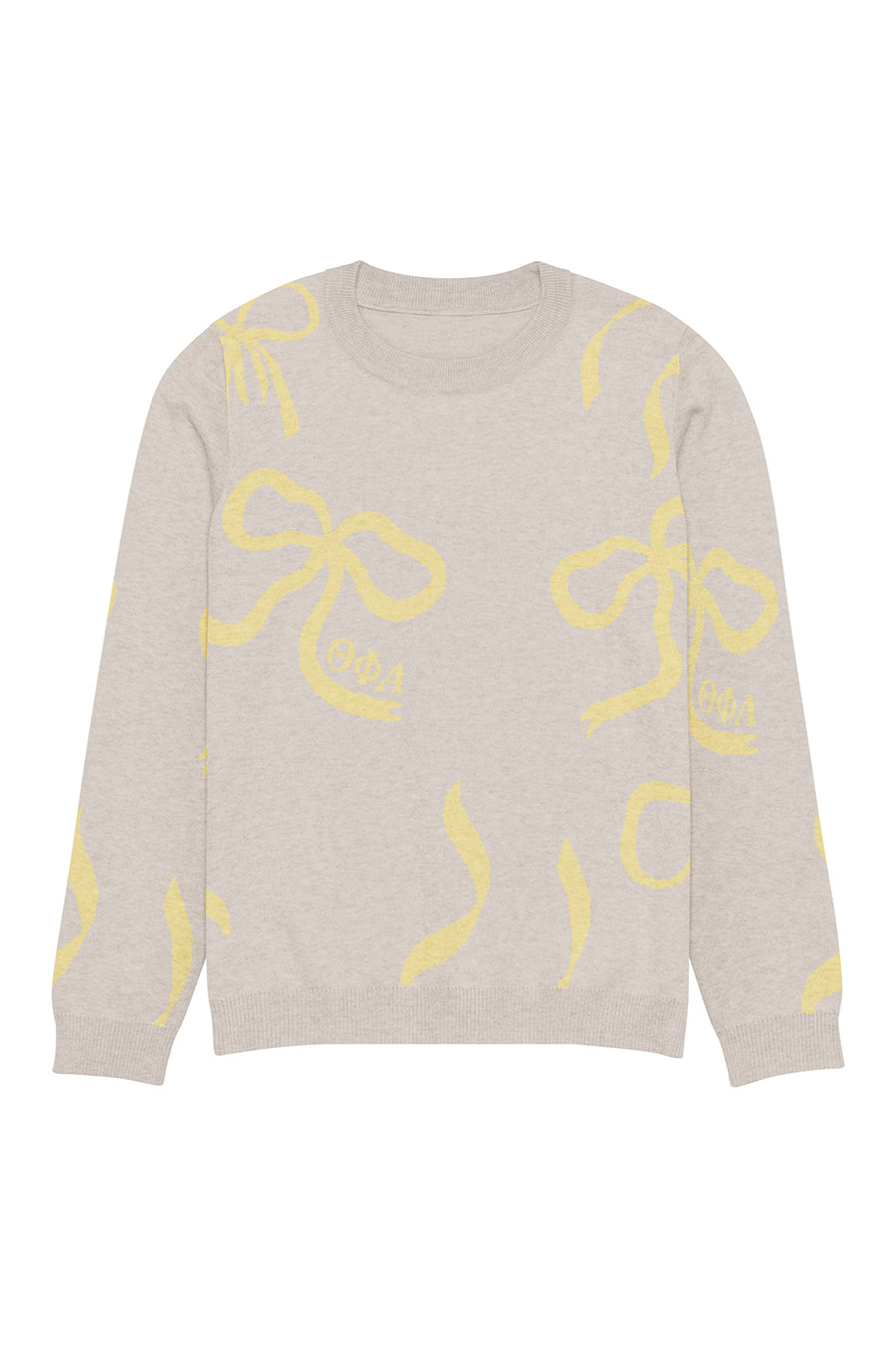 Lacy Bow Knitted Sweater