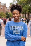 Royal Gingham Crewneck