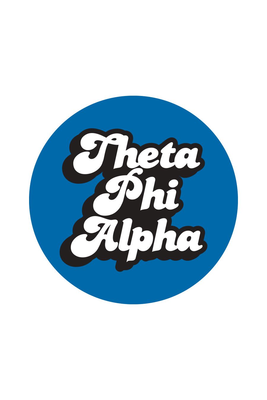 Blue Theta Phi Alpha Sticker
