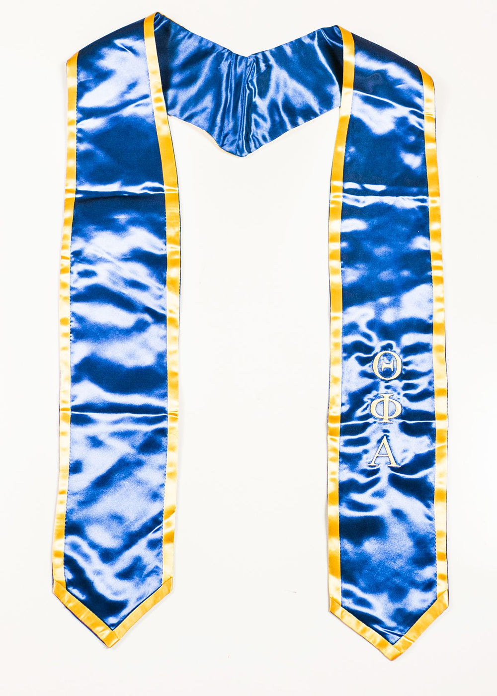 Classic Blue with Yellow Trim Stole